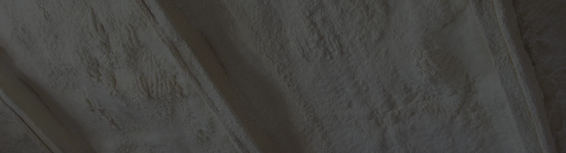 close up shot of newly sprayed polyurethane foam